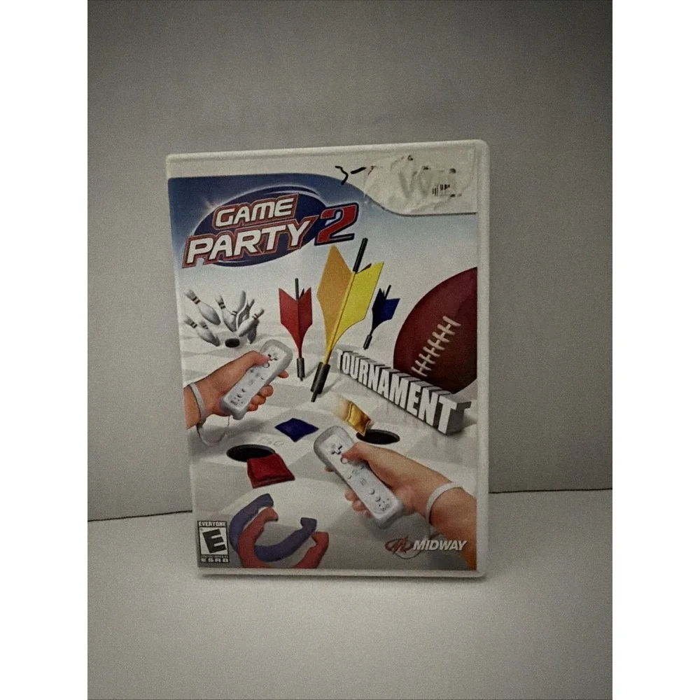 Game Party 2 Nintendo Wii Midway 2008 CIB Complete with Manual Tournament